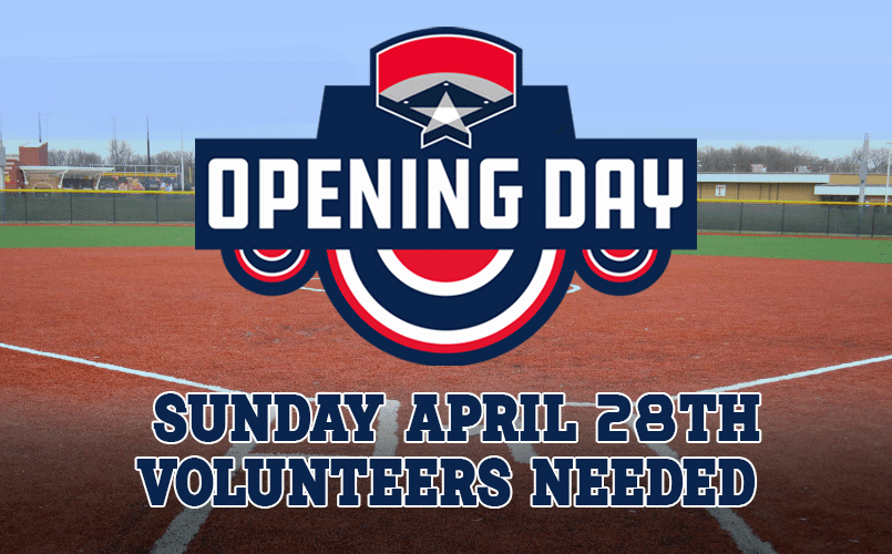 Opening Day Volunteers Needed